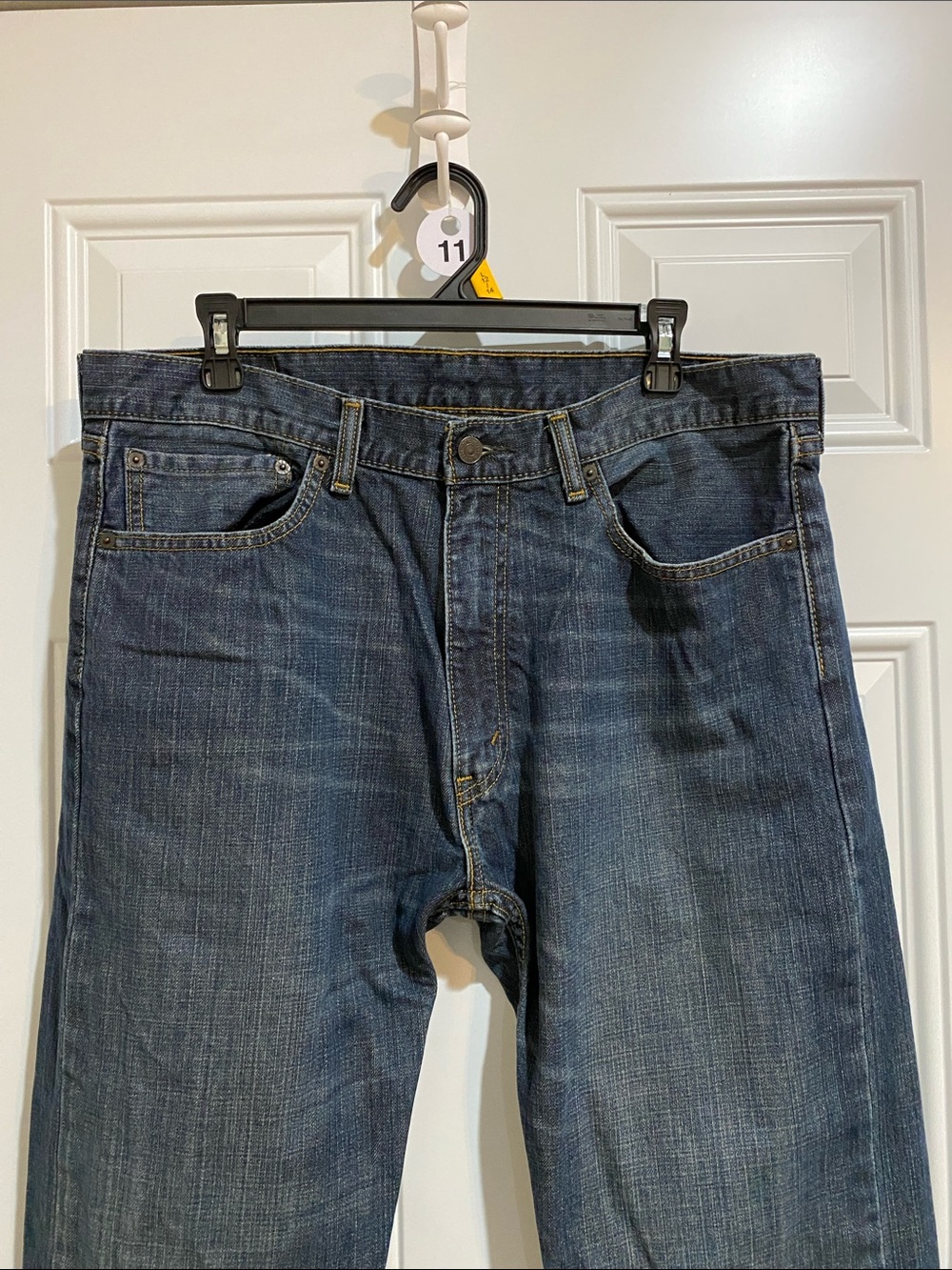 Levi's Men's Straight Jeans 505 36x32 in Dark Blue - Picture 8 of 8